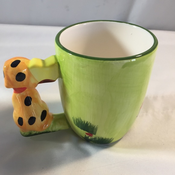 4 vintage ceramic animal mug set dog pig bear dear - Picture 3 of 12